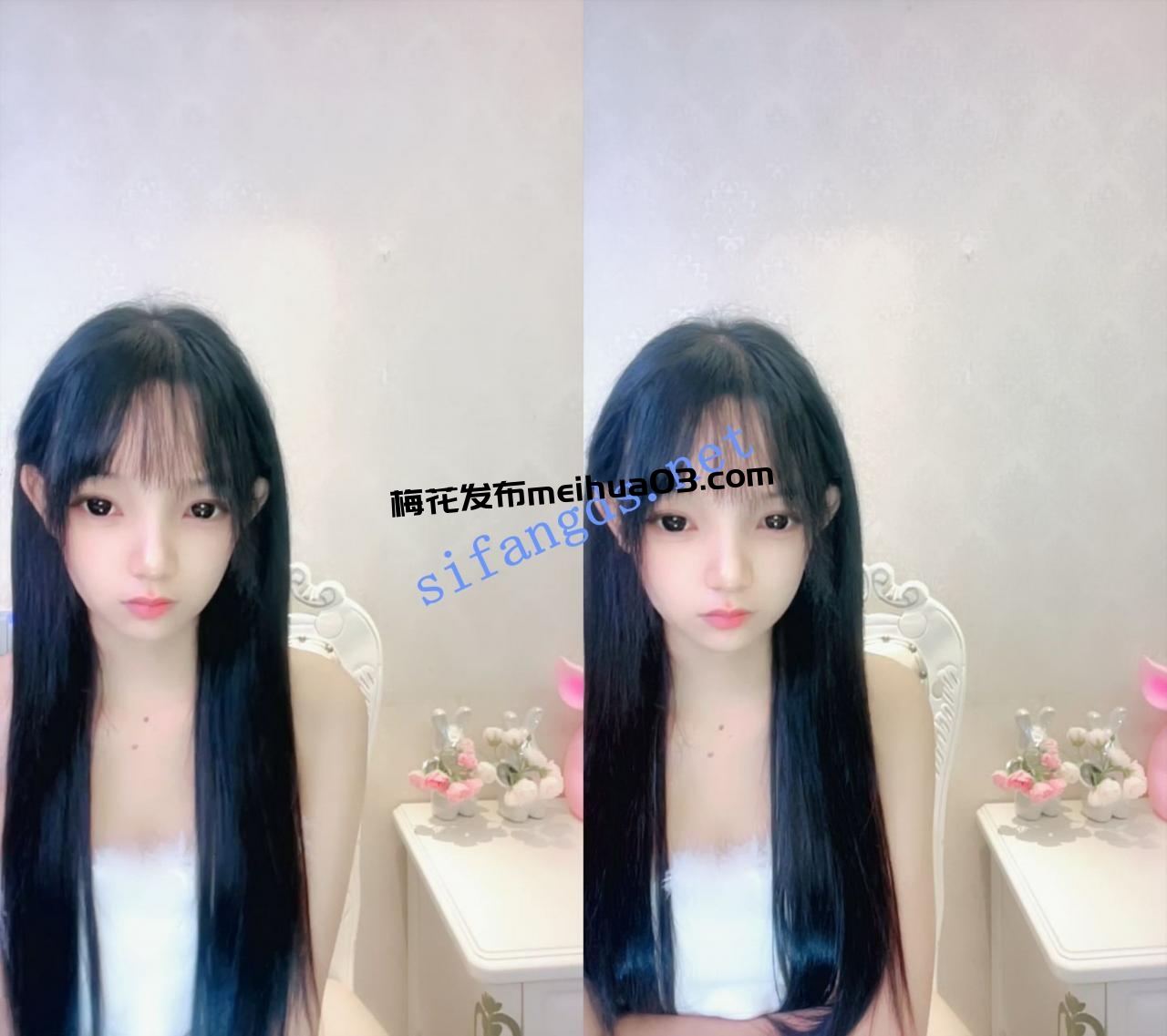 ██平台第一，逆天颜值【鬼鬼啊】道具自慰白浆流出来~爽